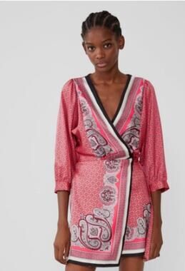 zara pink sweater dress Zara Pink Knit Dress